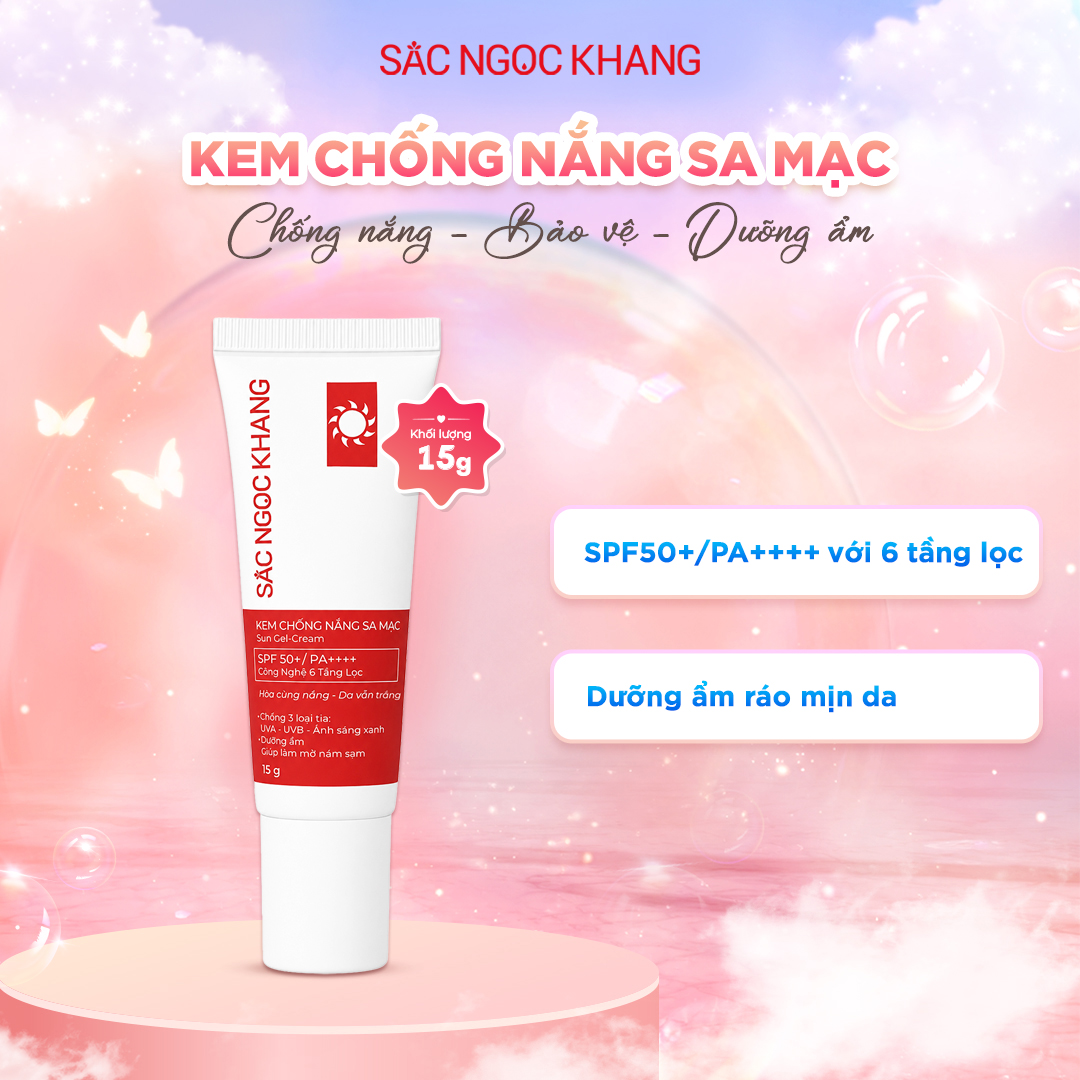 Kem chống nắng Sa mạc Sắc Ngọc Khang [15g] 