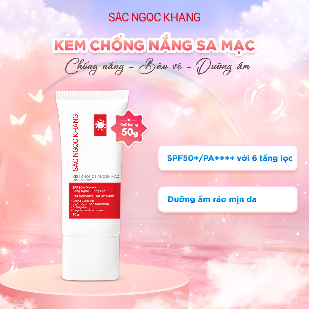 Kem chống nắng Sa mạc Sắc Ngọc Khang [50g] 