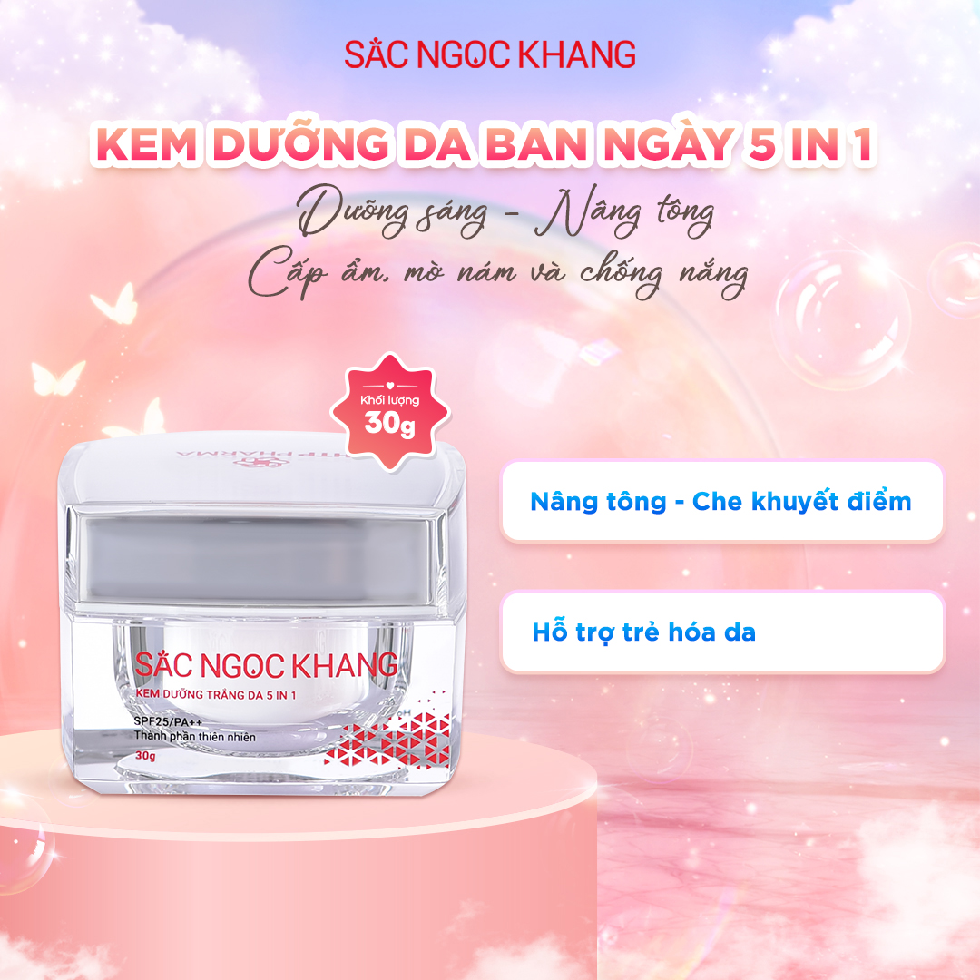 Kem dưỡng trắng da Ban Ngày 5 in 1 [30g]