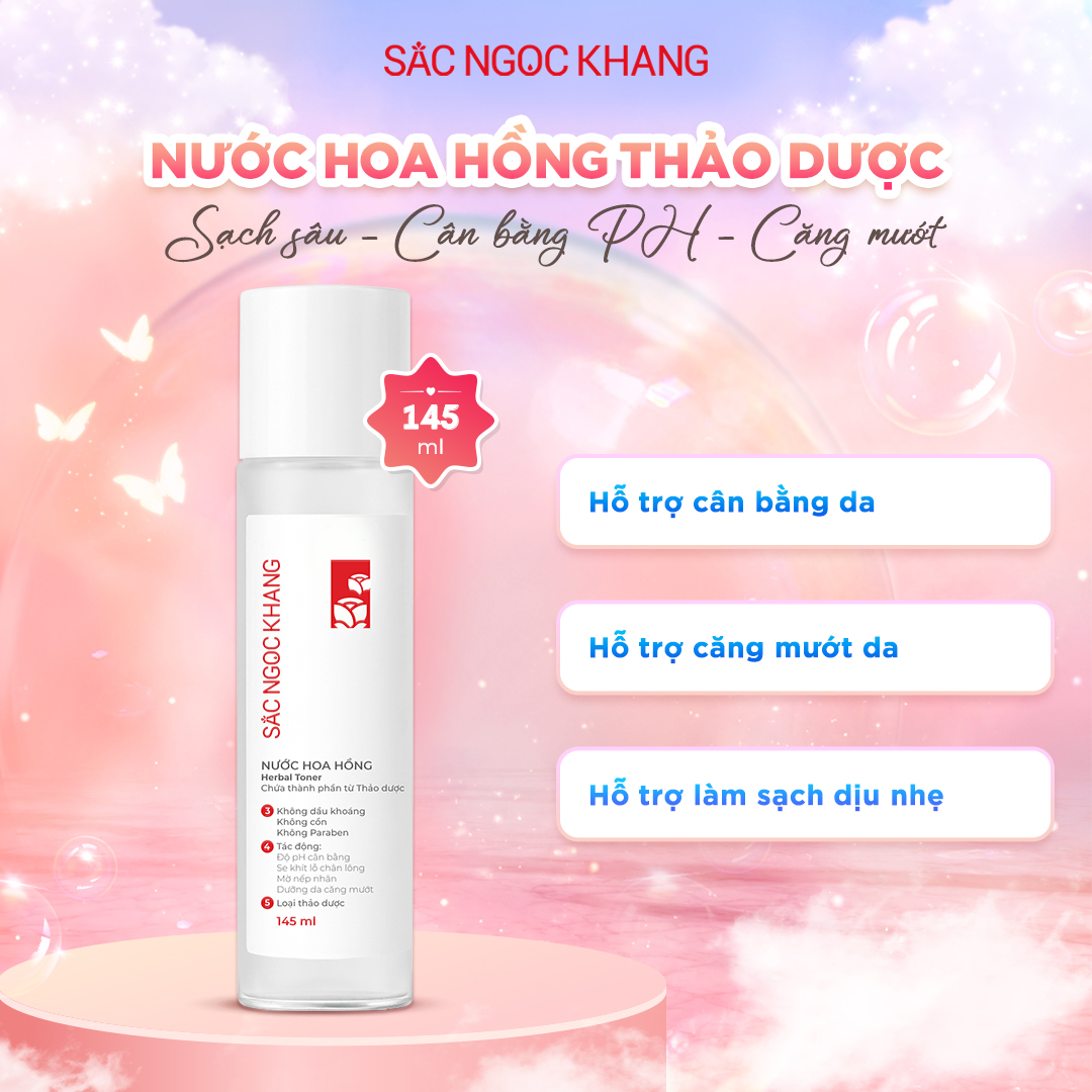 Nước Hoa Hồng Thảo Dược [145ml]