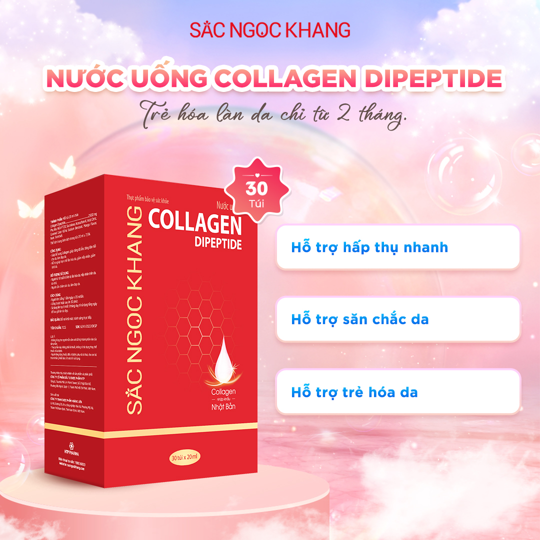 Nước uống Collagen Dipeptide [30 Túi]