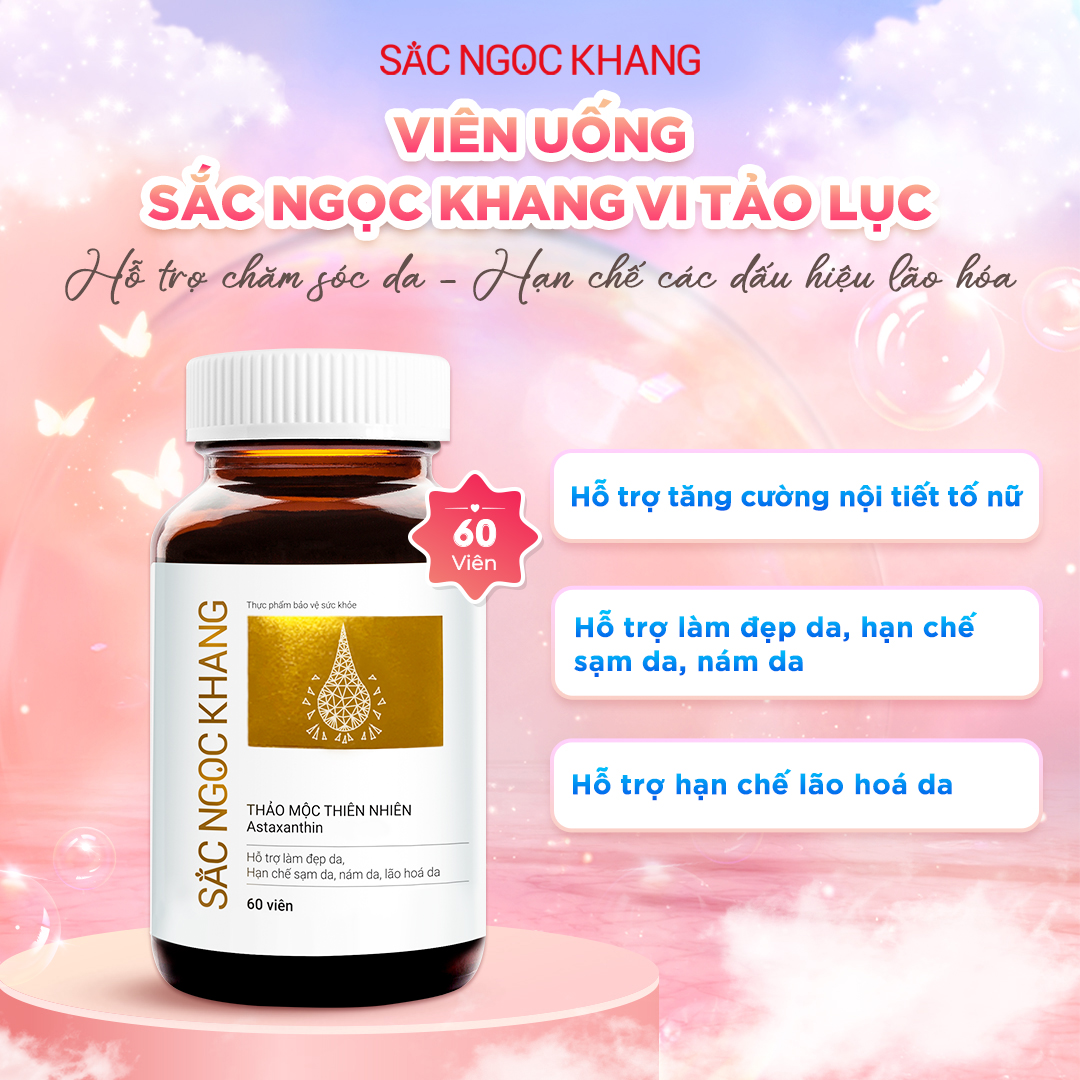 Viên uống Sắc Ngọc Khang vi tảo lục [60 Viên]