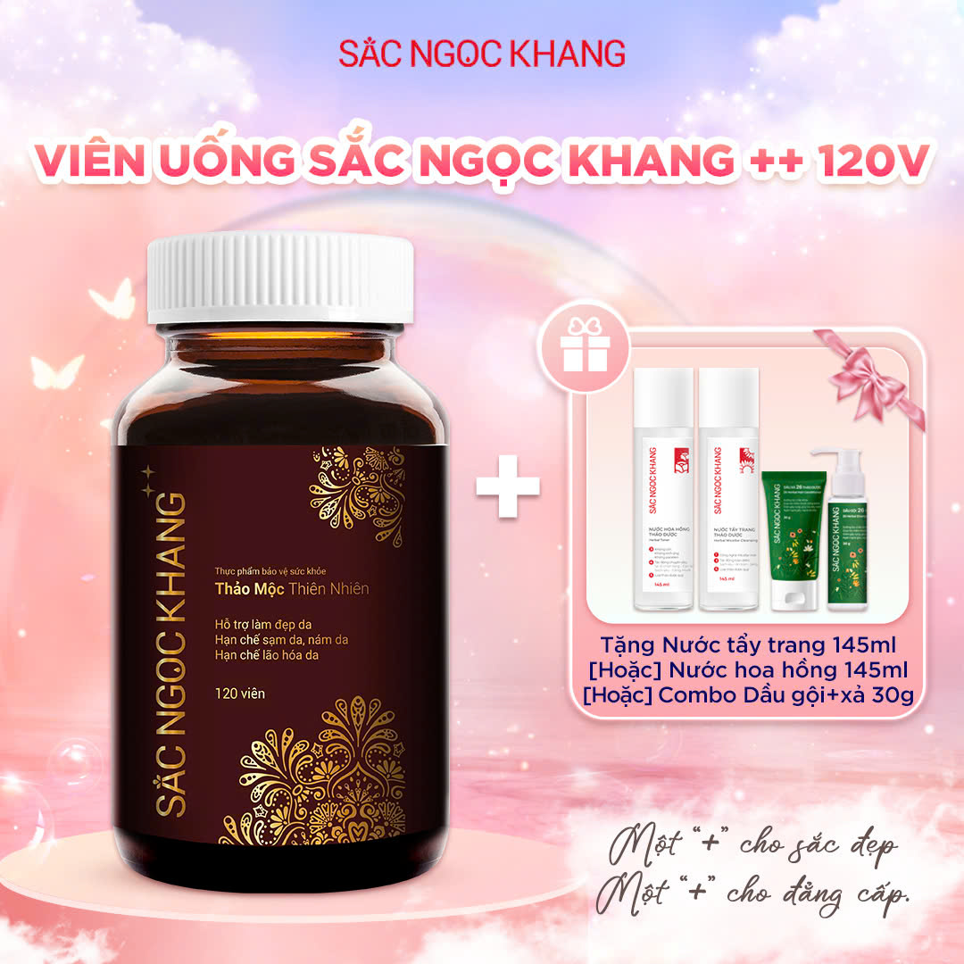 Hộp Viên Uống Sắc Ngọc Khang ++ [120 Viên]  kèm quà tặng