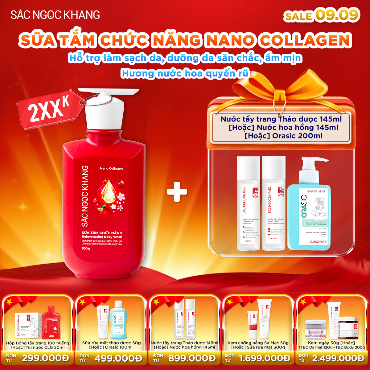 Sữa tắm Nano Collagen [500g] kèm quà tặng