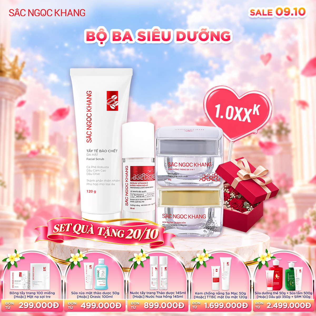 Bộ Dưỡng Da cao cấp [Bộ kem Ngày Đêm + Serum ] - Kèm quà tặng